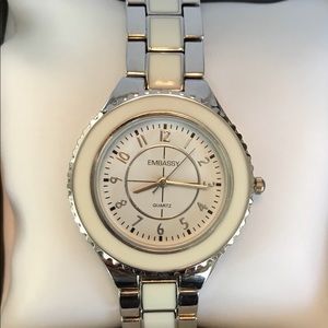 NEW! Embassy Watch white/silver color